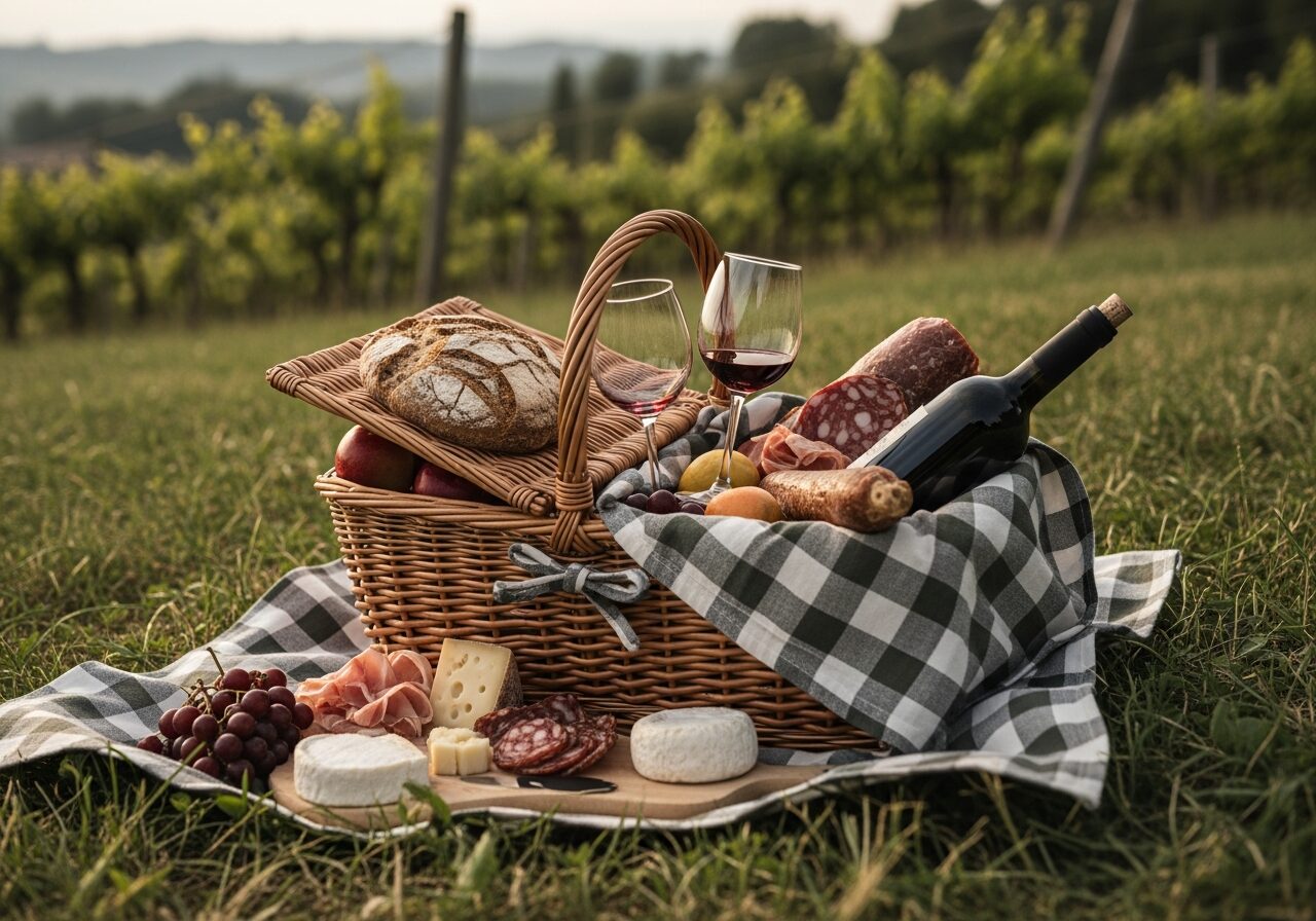 Picnic in fattoria